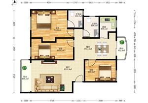 3房户型 户型方正 使用率高 费用少 近地铁 价格可谈