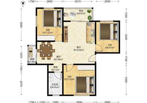 鹏湾一村3房2厅