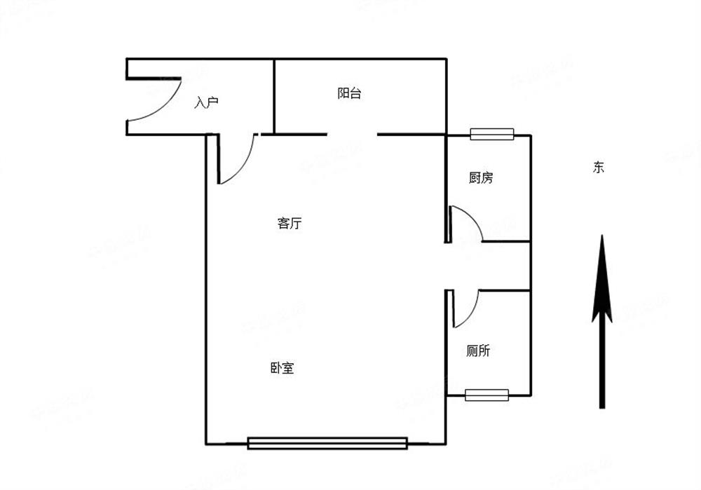 东方银座 精装平层2房 高实用面积 户型方正 满五唯壹