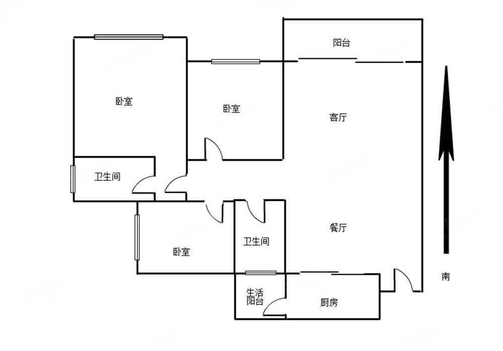 花园中间 视野开阔 富通城一期 中间楼层 前后看花园