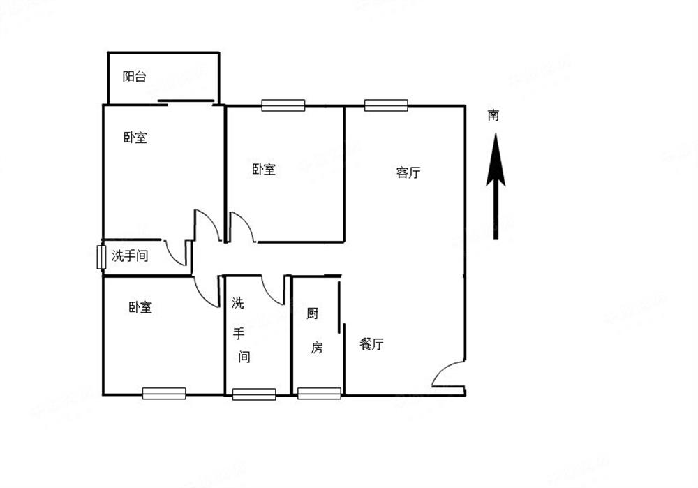 四海公寓：南北通大3房：855万可议价：精装修安静