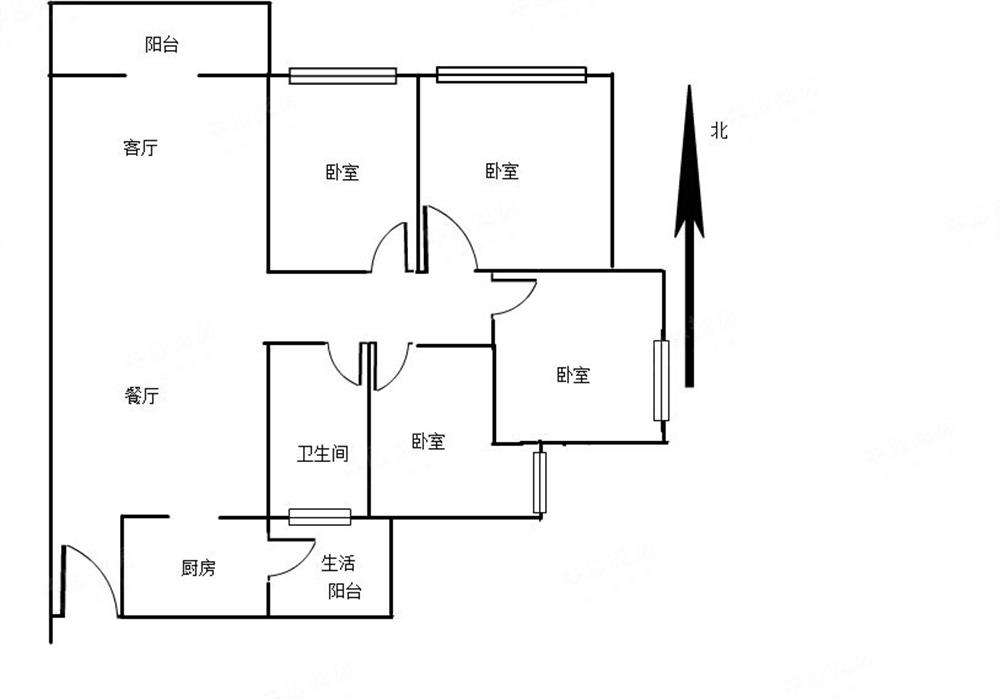 鸿荣源禧园，地铁口住宅、南北通大四房，费用少，大型社区