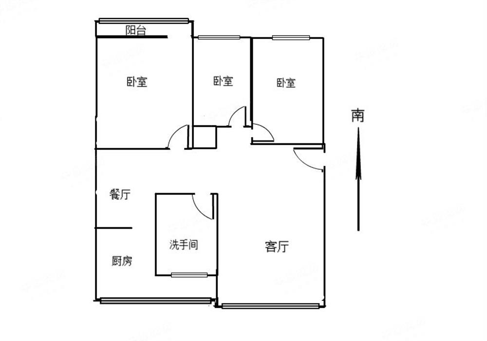 园岭一小区3楼三房，卧室全部朝南，自住装修好，红本在手满五年