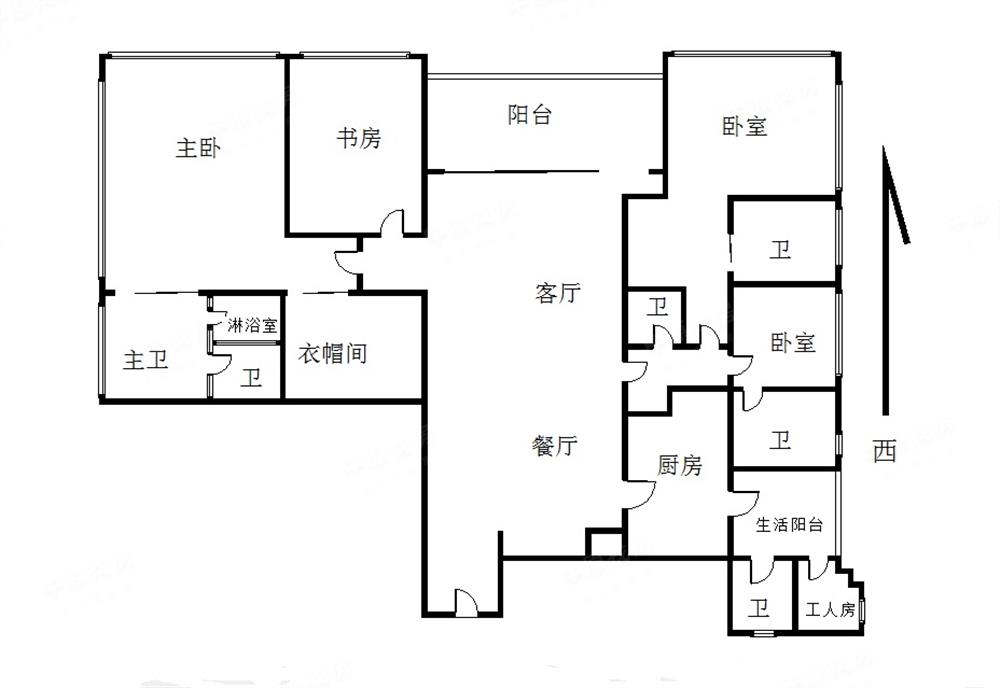 深业上城 诚心放售4房 位置安静 户型方正 不限购