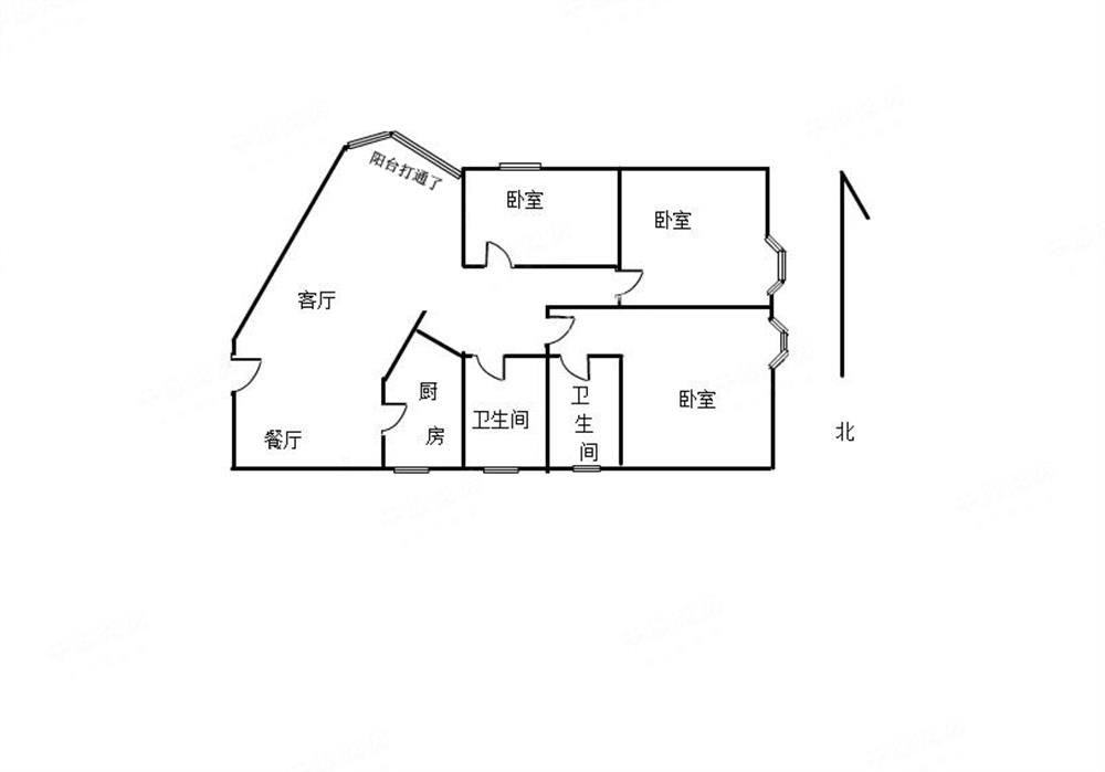 中银花园 高楼层带连廊三房户型，装修保养好，业主诚心卖