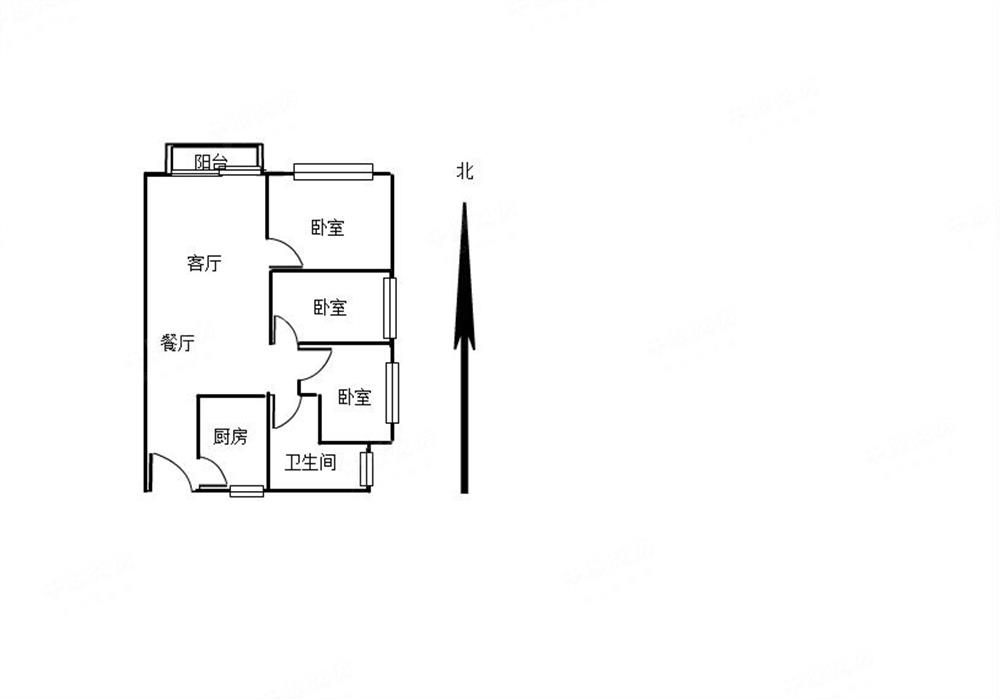 创兴时代精装修三房，朝南，地铁口，靠近福田，附近有好学校商场