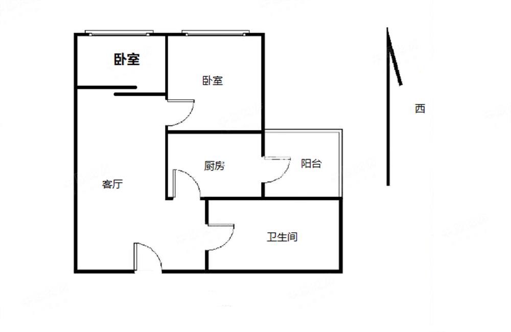 280万 精装两房一厅 小户型 灵动空间~！！！