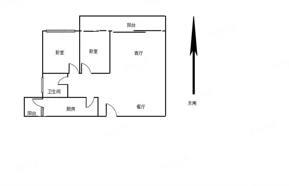 南二外双学位 花园小区 东南向 客厅大阳台 采光视野好 红本