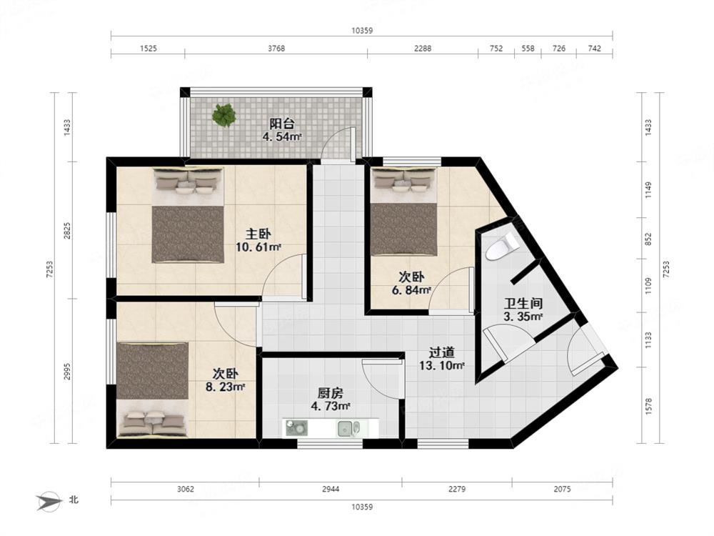 园岭片区不限购不限贷 南国大厦 可积分入学 单价只有4万多