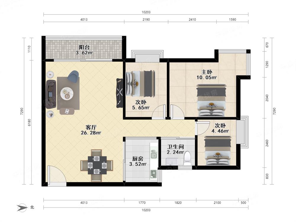 阳光天地 珠宝核心 翠北深中均未用 双地铁口 来电有惊喜