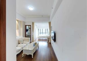 丹竹头地铁连廊，精装单身公寓，正南朝向，看园林，安静，车位足