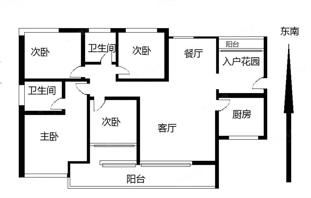 君逸世家花园，正地铁口，花园小区，东南朝向，安静舒适