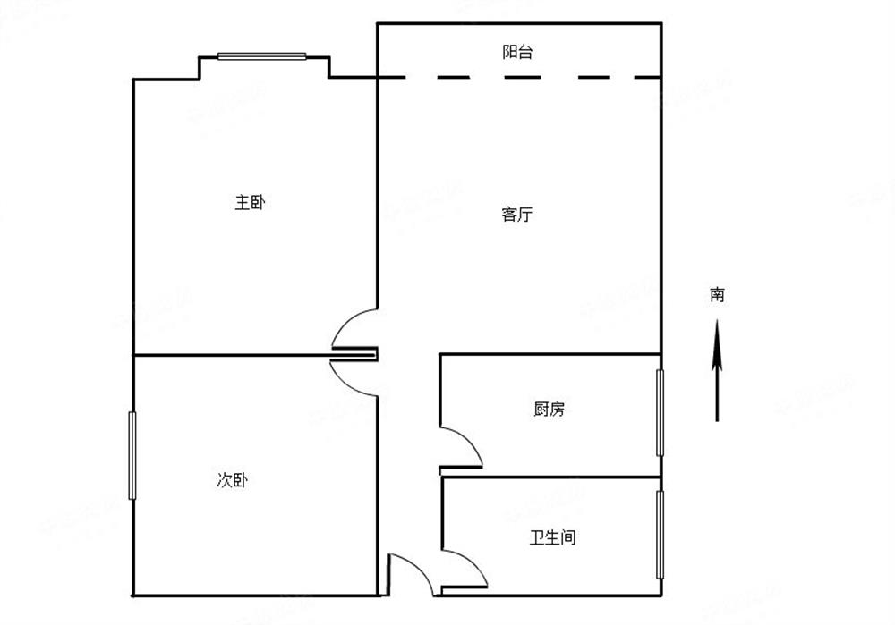 金园花园精装2房 户型方正 带桂园中学学位