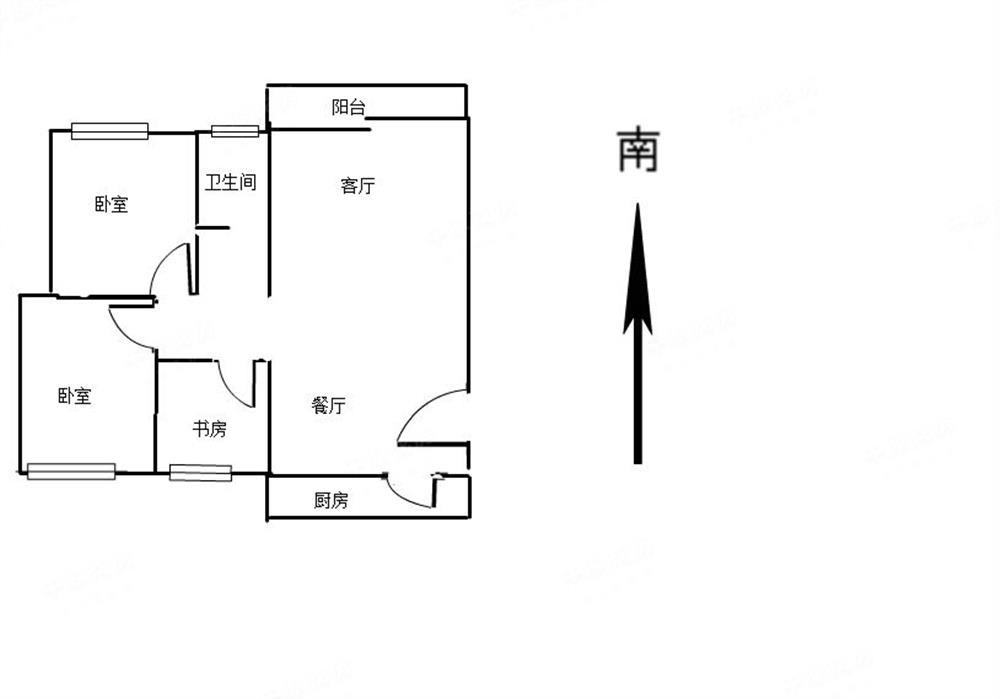 朝南三房 1梯两户 带翠园双学位 近地铁口