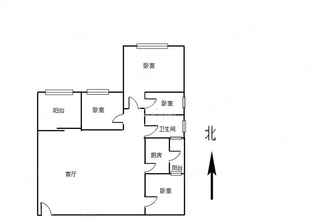 岗厦北地铁口三房超高使用率红本在手